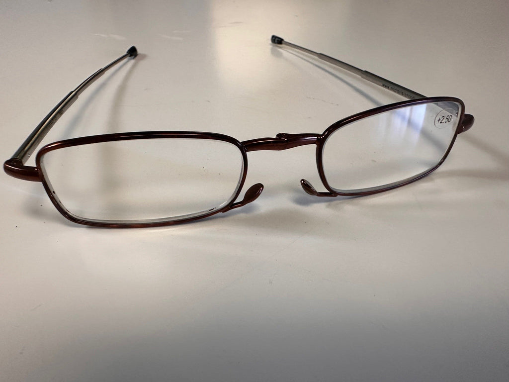 Executive Folding Pocket Eyeglasses Rectangle (Rimmed)